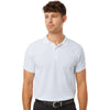 AllPro Men's White Pique Polo