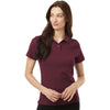 AllPro Women's Maroon Pique Polo