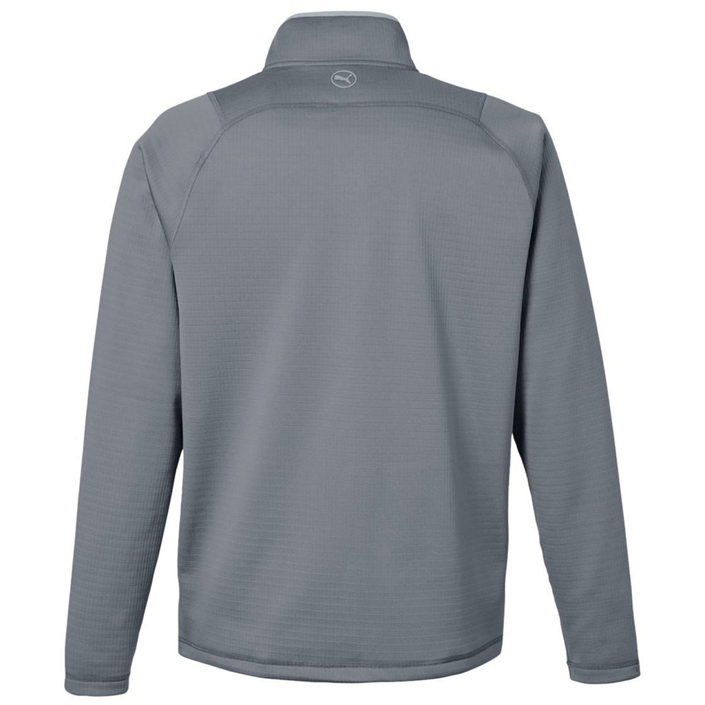 Puma Golf Men's Slate Sky Waffle Fleece Quarter-Zip Pullover