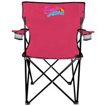 Hit Pink Folding Chair With Carrying Bag