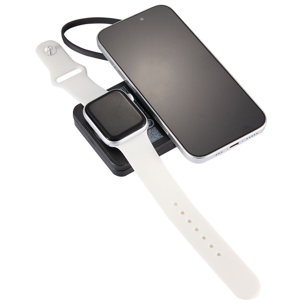 Leed's Black UL Listed MagClick Power Bank and Watch Charger