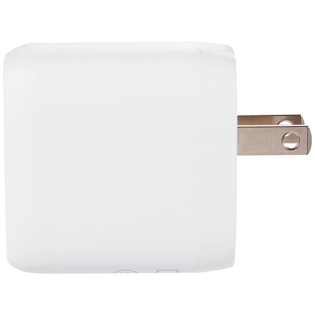 Leed's White UL Listed 20W Dual USB-A and Type-C Wall Charger
