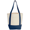 Leed's Navy Mini Recycled 8oz Cotton Canvas Tote