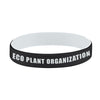 Hit Black/White Colored Letter Silicone Bracelet