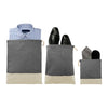 Leed's Black Split Recycled 3pc Travel Pouch Set