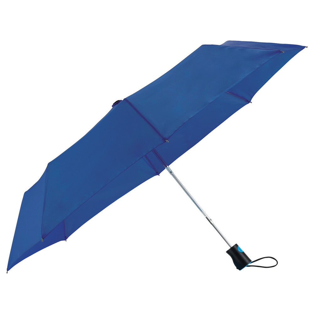 48-Hour Totes Blue 42" 3 Section Auto Open Umbrella