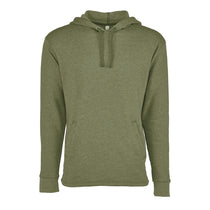 Next Level Unisex Heather Military Green Malibu Welt Pocket Hoodie