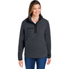 Dri Duck Women's Charcoal/Black Sierra Melange Heather Fleece