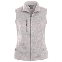 Landway Women's Heather Athletic Grey Ashton Vest Sweater-Knit Fleece