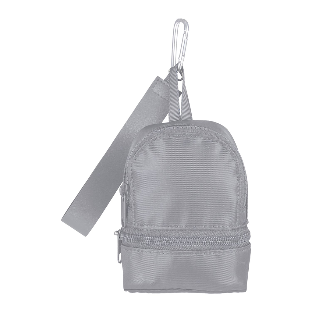 Leed's Gray Mini Daybreak Backpack Charm