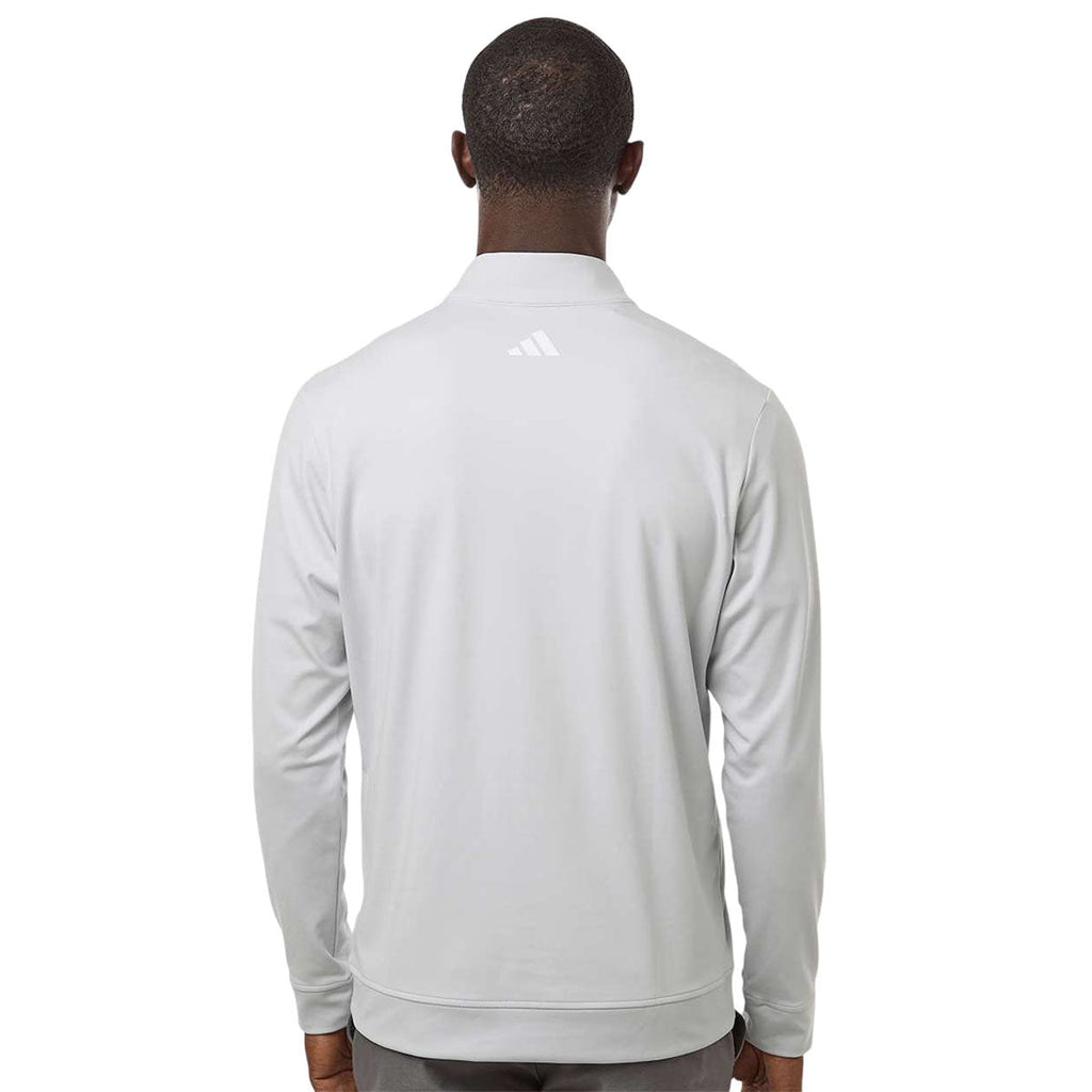 Adidas Men's Clear Grey Ultimate365 Classic Quarter-Zip Pullover