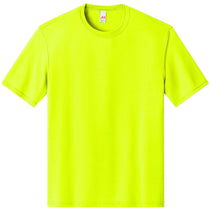A4 Men's Safety Yellow Softek Short Sleeve Tee