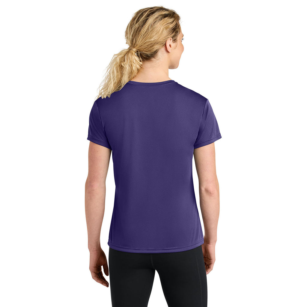 A4 Women's Purple Cooling Performance Short Sleeve Tee