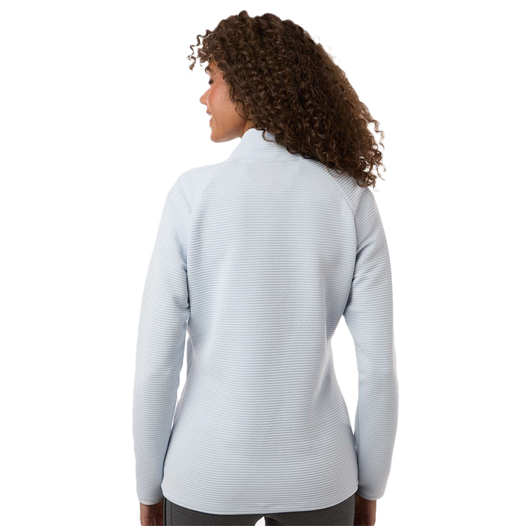 Adidas Women's Halo Blue Spacer Quarter-Zip Pullover