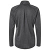 Adidas Women's Black Melange Space Dyed Quarter Zip Pullover