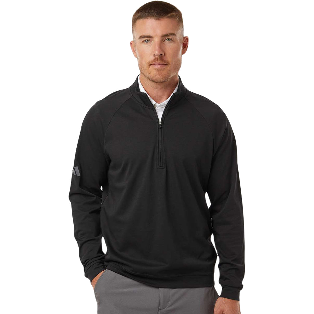 Adidas Men's Black Club Quarter Zip Pullover