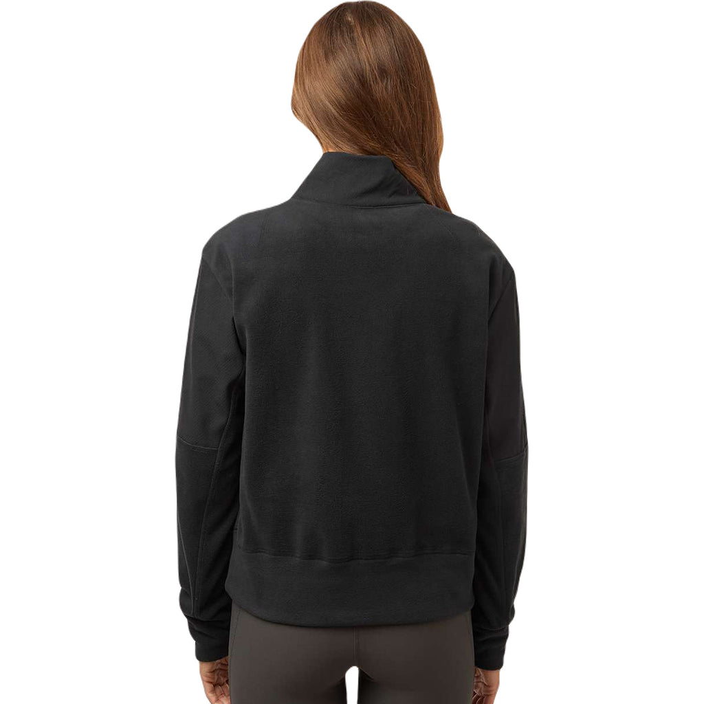 Adidas Women's Black Fleece Quarter Zip Pullover