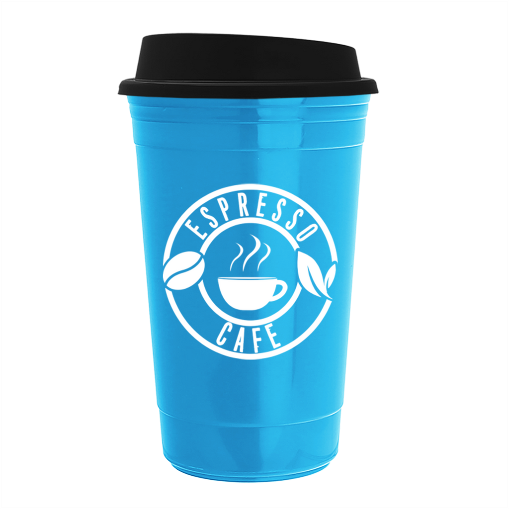 Garyline Cyan Traveler Insulated Cup - 16 oz.