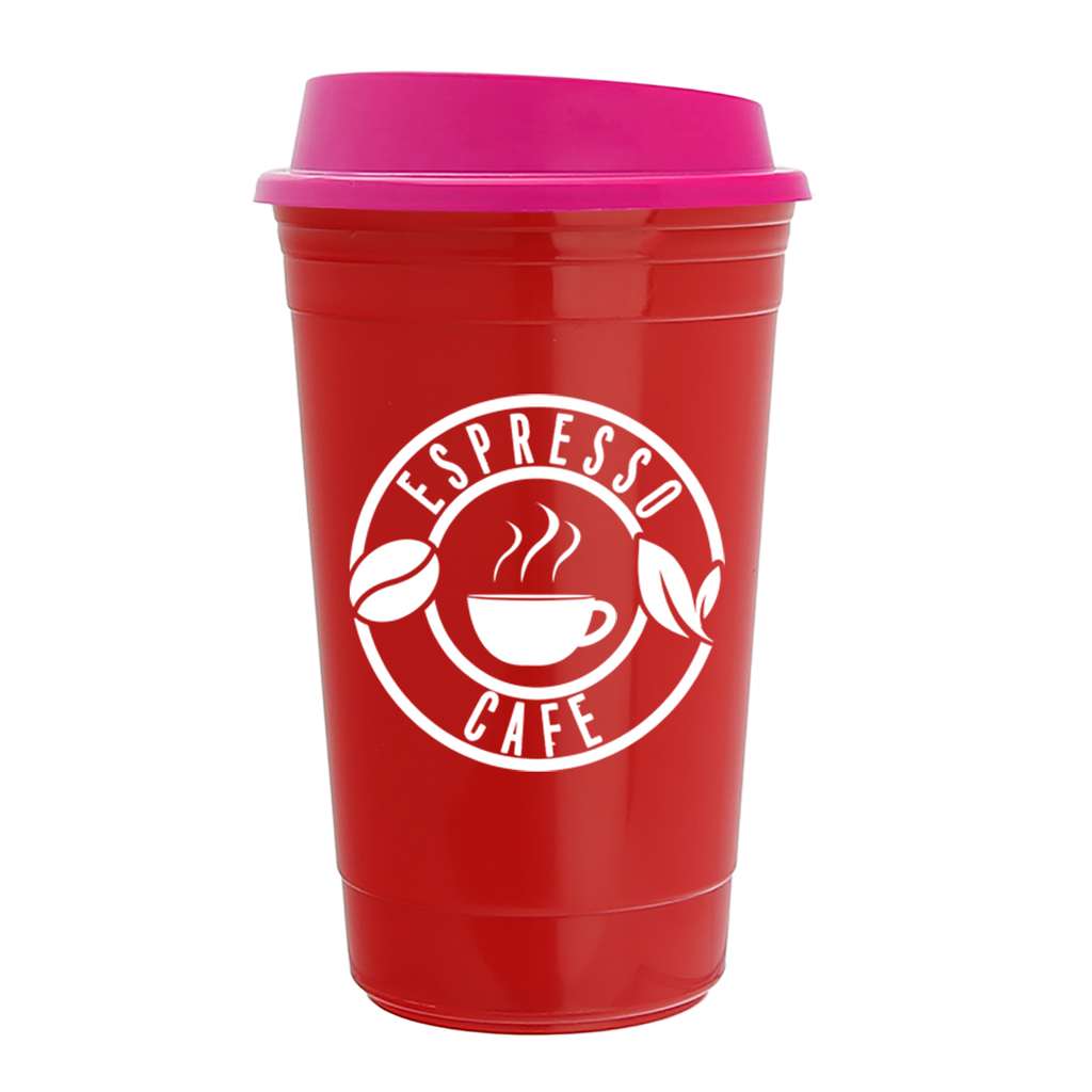 Garyline Red Traveler Insulated Cup - 16 oz.