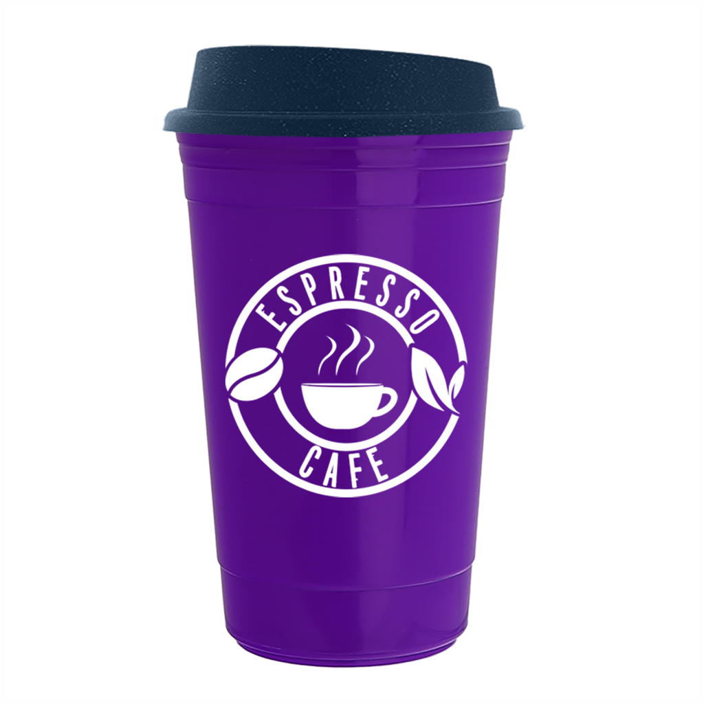 Garyline Violet Traveler Insulated Cup - 16 oz.
