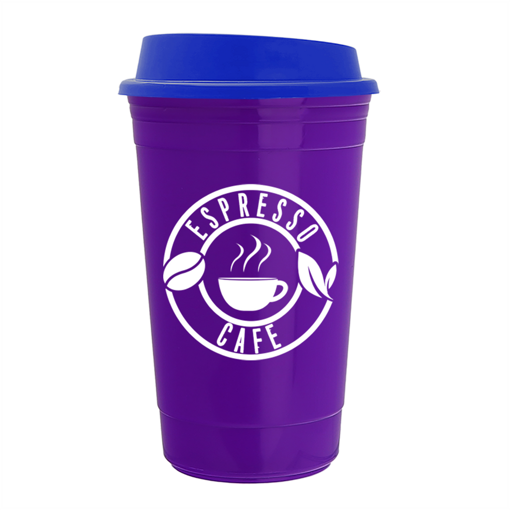 Garyline Violet Traveler Insulated Cup - 16 oz.