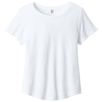 Allmade Women's Bright White Relaxed Tri-Blend Scoop Neck Tee