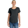 Allmade Women's Space Black Relaxed Tri-Blend Scoop Neck Tee