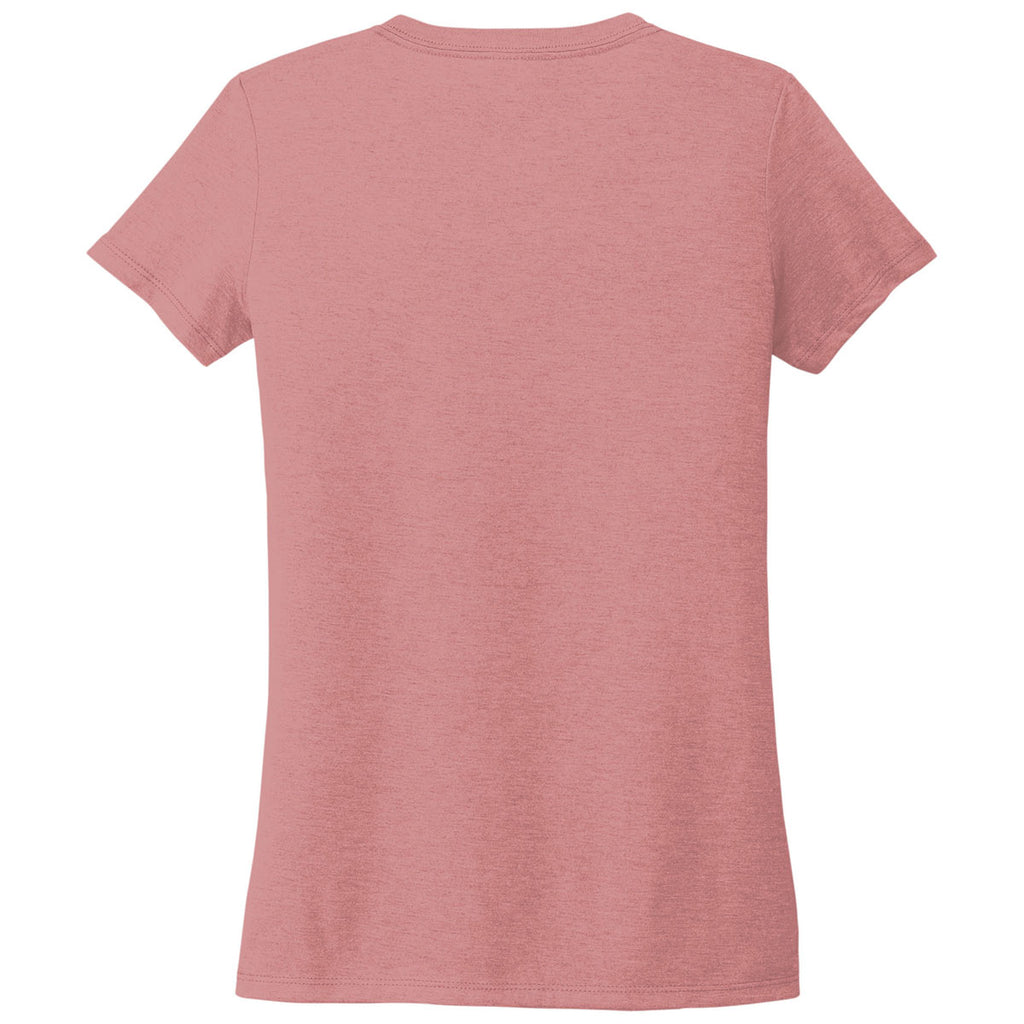 Allmade Women's Vintage Rose Tri-Blend V-Neck Tee