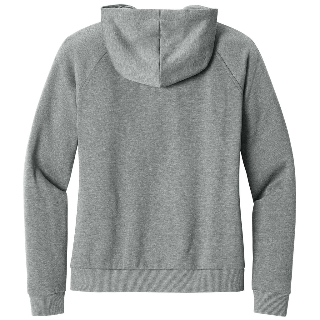 Allmade Women's Aluminum Grey Heather Organic CVC Fleece Full-Zip Hoodie