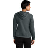 Allmade Women's Aluminum Grey Heather Organic CVC Fleece Full-Zip Hoodie