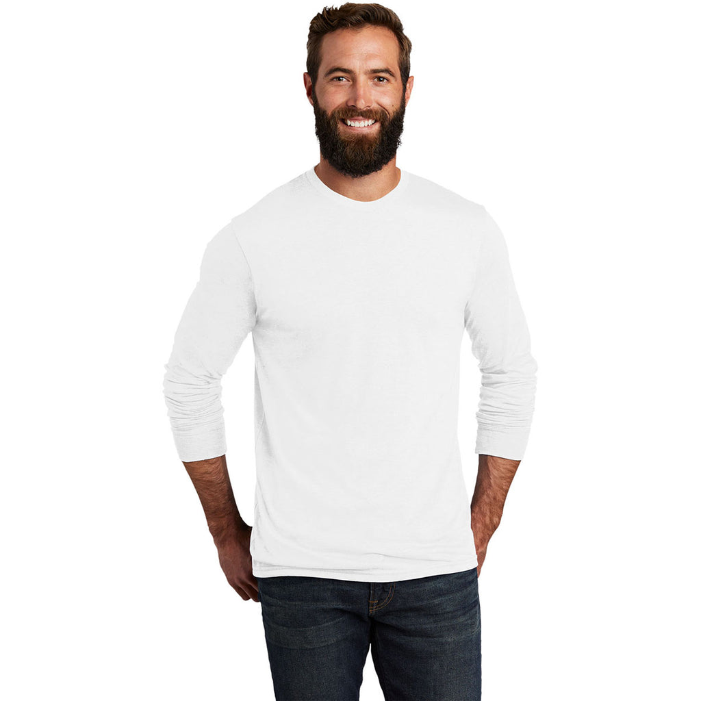 Allmade Unisex Bright white Tri-Blend Long Sleeve Tee