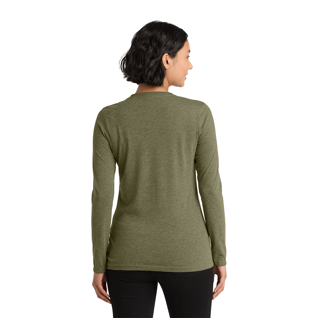 Allmade Women's Olive You Green Tri-Blend Long Sleeve Tee