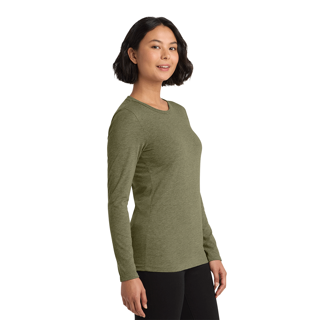 Allmade Women's Olive You Green Tri-Blend Long Sleeve Tee