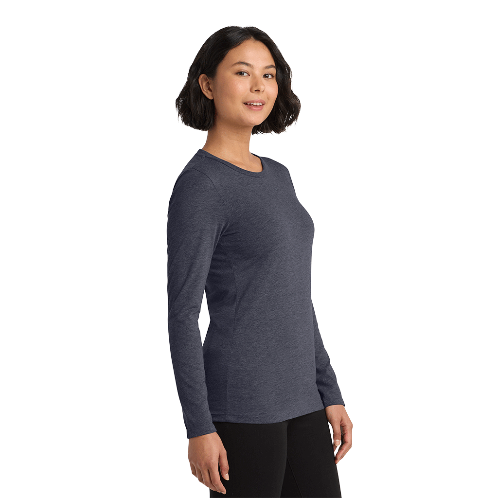 Allmade Women's Rebel Blue Tri-Blend Long Sleeve Tee