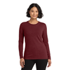 Allmade Women's Vino Red Tri-Blend Long Sleeve Tee