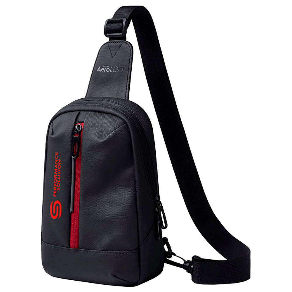 AreoLOFT Black/Grey Shuttle Crossbody Bag