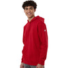 Adidas Men's Team Power Red/White Fleece Hooded Sweatshirt