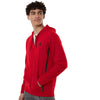 Adidas Men's Team Power Red Game & Go Fleece Full-Zip Hooded Sweatshirt