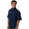 Adidas Men's Team Navy Blue/ White Short Sleeve Quarter-Zip Pullover