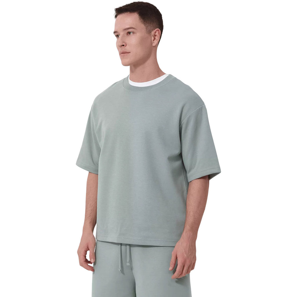 Levelwear Unisex Iceberg Green Luxe Signature Knit Top