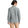 Brooks Brothers Women's Light Shadow Grey Heather Diamond Quilt Full-Zip