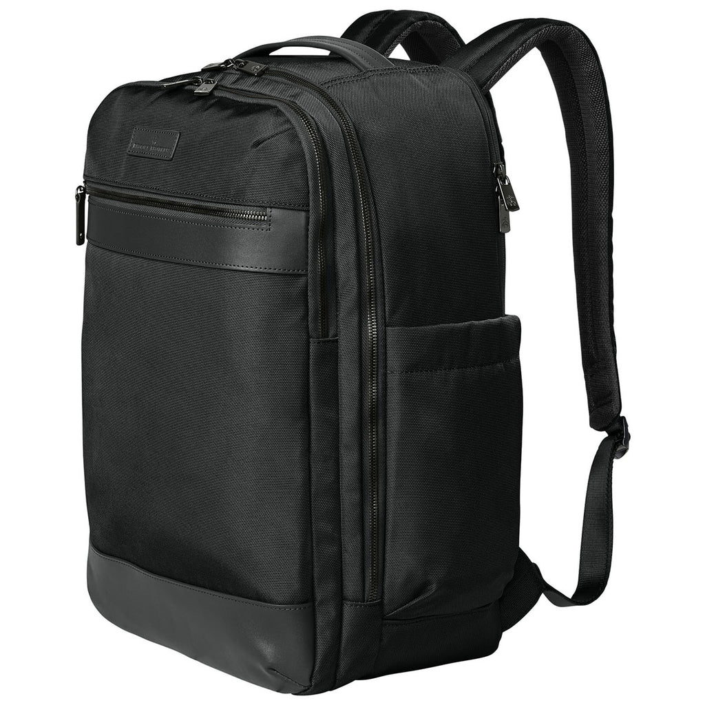 Brooks Brothers Deep Black Oxford Backpack