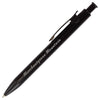 Logomark Black Illuminate Recycled Aluminum Plunge-Action Pen