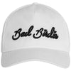 Bad Birdie White Script Hat