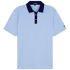 Bad Birdie Men's Sky Blue Pique Polo