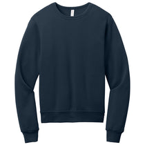 Bella + Canvas Unisex Navy Sponge Fleece Classic Crewneck Sweatshirt