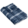 Port Authority True Navy/Dusk Herringbone Plaid Small Ultra Plush Blanket