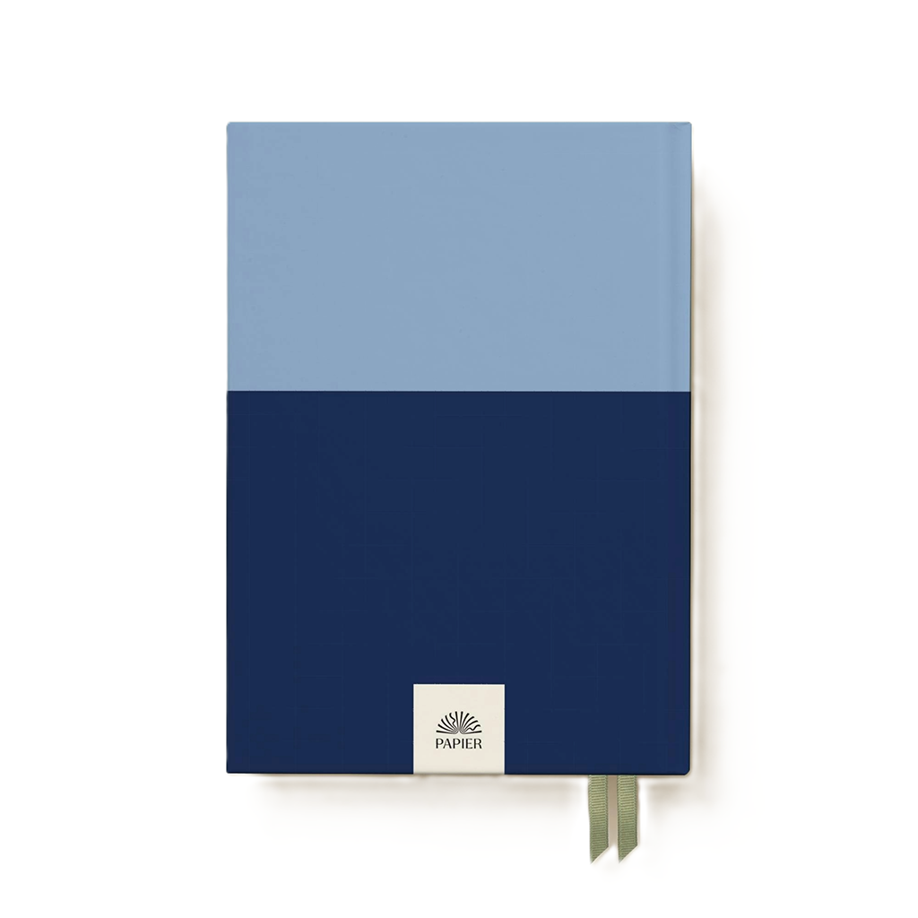 Papier Blue/Navy Colorblock Calendar Year Planner