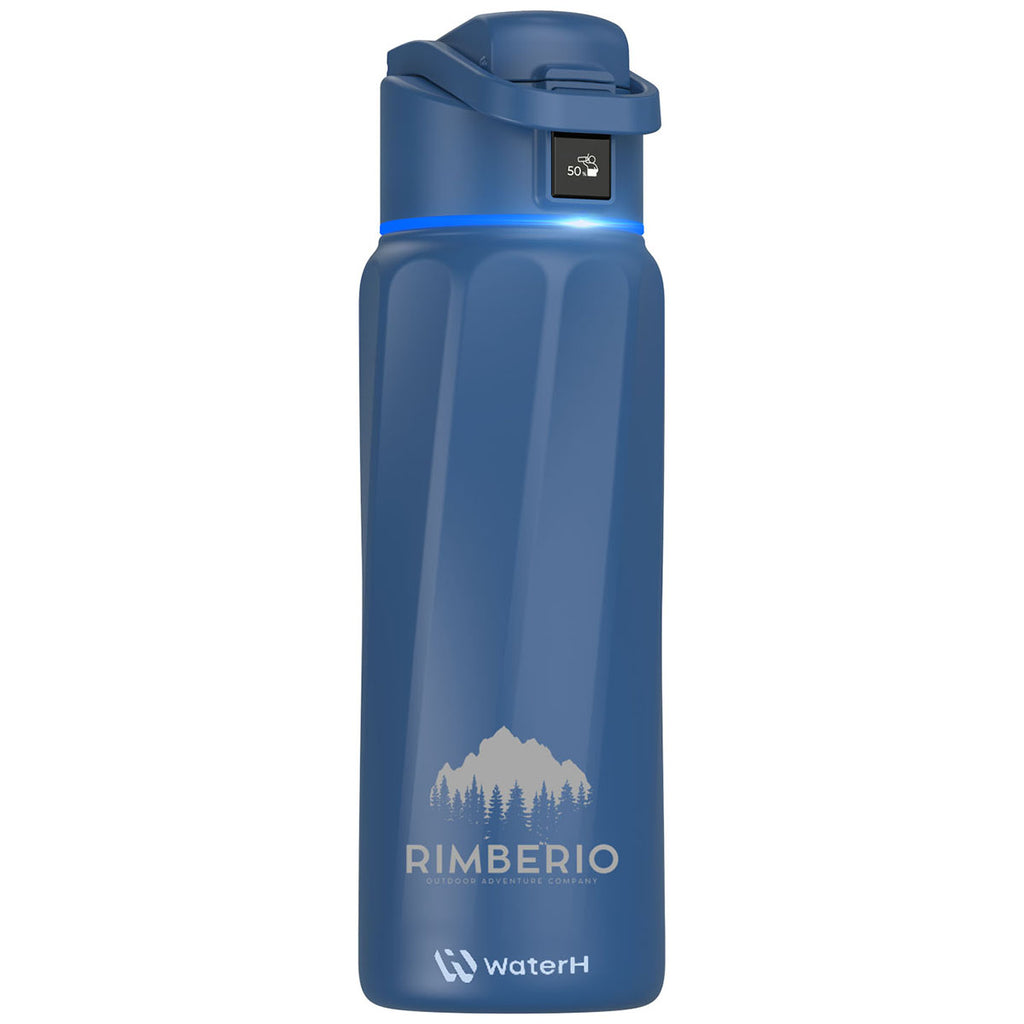 WaterH Blue 32 oz Smart Water Bottle