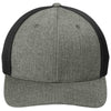 Port Authority Heather Graphite/BlackFlexfit 110 Mesh Cap